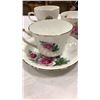 Image 2 : 6 TEACUPS AND SAUCERS AND EXTRA CUP - ROYAL ALBERT, WINDOR, FOLLEY, ETC