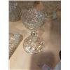 Image 8 : LARGE CRYSTAL VASE, CRYSTAL SERVING DISH, FLOWER FROGS AND DISHES
