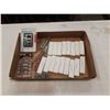 Image 1 : TRAY OF POCKET KNIVES AND SURVIVAL TOOLS