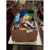 Image 1 : BOX OF NEW ITEMS, INCLUDES TOOLS, SCISSORS, INDOOR HEAVY DUTY TIMER, EASEL