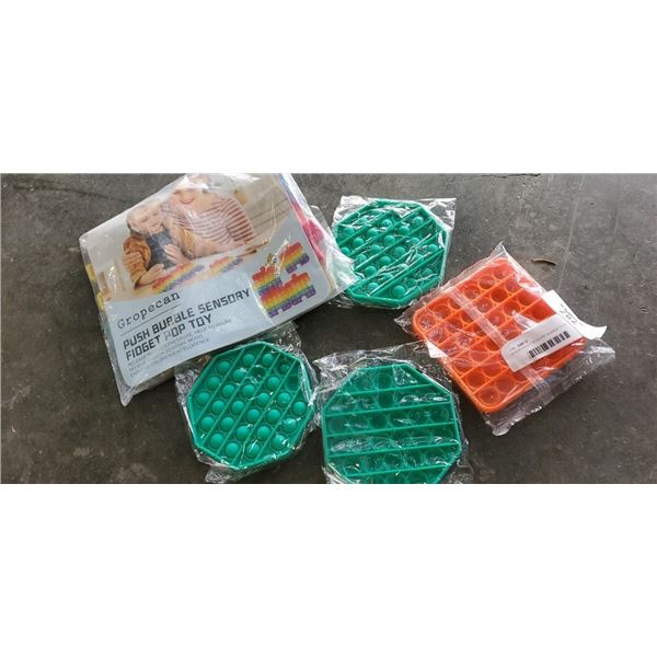 5 NEW FIDGIT SENSORY BUBBLE TOYS