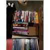 Image 7 : 4 BOXES OF DVDS AND BOX OF CDS
