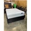Image 1 : MODERN QUEEN SIZE  SOLID WOOD PLATFORM BEDFRAME WITH TWO DRAWERS AND QUEENSIZE MATTRESS AND BOXSPRIN