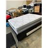 Image 8 : MODERN QUEEN SIZE  SOLID WOOD PLATFORM BEDFRAME WITH TWO DRAWERS AND QUEENSIZE MATTRESS AND BOXSPRIN
