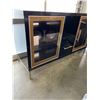 Image 2 : MODERN BLACK STORAGE CABINET WITH GLASS DOORS