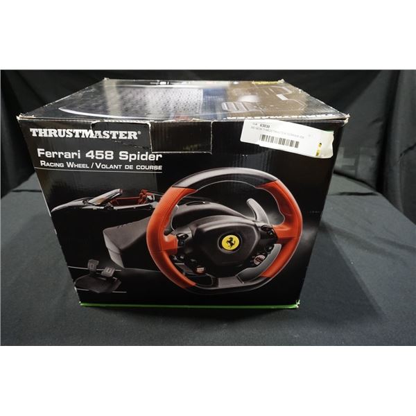 AS NEW THRUSTMASTER FERRARI 458 SPIDER RACING WHEEL