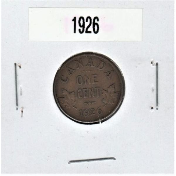 1926 Canadian One Cent
