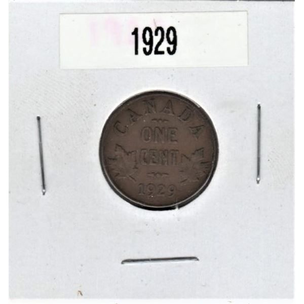 1929 Canadian One Cent