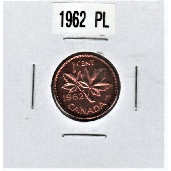 1962 Canadian One Cent PL