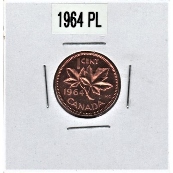1964 Canadian One Cent PL