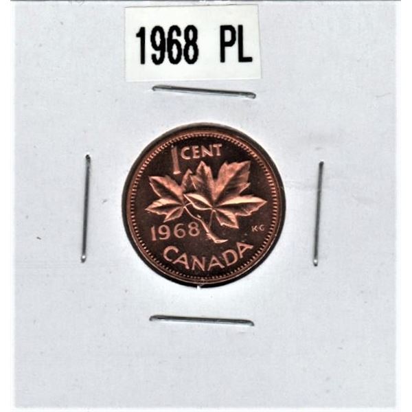1968 Canadian One Cent PL