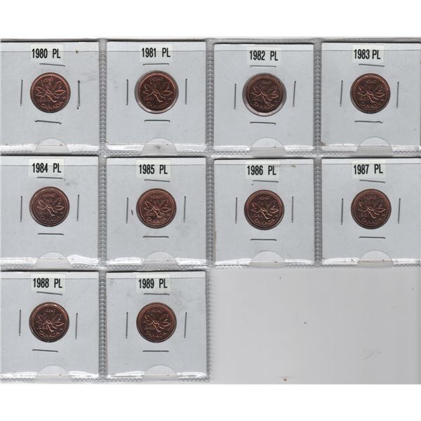 1980-89 Canadian One Cent PL