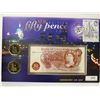 Image 1 : Commemorative Coin Cover: The New Britich fifty pence coin, including two 5 pound coins and 10 shill