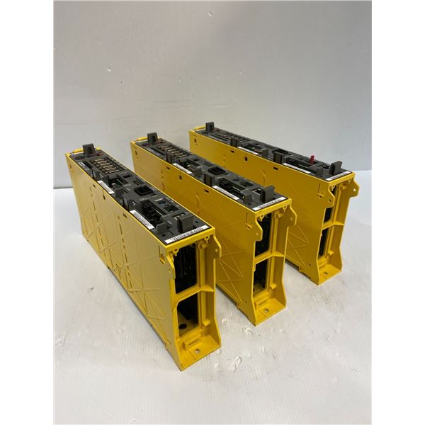 (3) Fanuc # A02B-0283-B801 Control Unit w/Fanuc # A16B-3200-0421/16F Cards