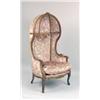 Image 1 : A BONNET TOP UPHOLSTERED ARMCHAIR
