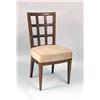 Image 2 : A SET OF SIX HENREDON OAK LATTICE-BACK UPHOLSTERED SEAT SIDE CHAIRS