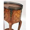 Image 2 : A LOUIS XV-STYLE MARQUETRY AND PARQUETRY INLAID ORMOLU-MOUNTED OVAL SIDE TABLE