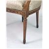 Image 3 : A PAIR OF FINELY CARVED WALNUT UPHOLSTERED MEDALLION BACK LOUIS XV-STYLE FAUTEUIL
