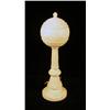 Image 1 : A CARVED VICTORIAN ALABASTER LAMP