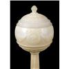 Image 2 : A CARVED VICTORIAN ALABASTER LAMP