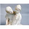 Image 2 : A CARVED MARBLE SCULPTURE OF A COURTING COUPLE