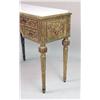 Image 3 : A VENETIAN-STYLE GILT CARVED WOOD MARBLE TOP DRESSING TABLE AND CHAIR