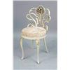 Image 7 : A VENETIAN-STYLE GILT CARVED WOOD MARBLE TOP DRESSING TABLE AND CHAIR