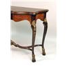 Image 2 : A MAHOGANY PARCEL-GILT CARVED CONSOLE TABLE
