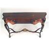 Image 6 : A MAHOGANY PARCEL-GILT CARVED CONSOLE TABLE