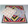 Image 1 : THREE EARLY 20TH CENTURY PIECED AND HAND-STITCHED QUILTS