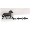 Image 2 : A DIMINUTIVE CAST IRON TROTTING HORSE WEATHER VANE