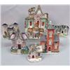 Image 1 : A GROUP OF STAFFORDSHIRE PORCELAIN COTTAGES