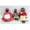 Image 1 : THREE CLOTH AND EMBROIDERED "MAMMY" DOLLS
