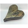 Image 1 : A CARVED OAK WOOD HEART-FORM NESTING BOX