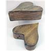 Image 2 : A CARVED OAK WOOD HEART-FORM NESTING BOX