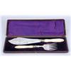 Image 1 : A BOXED STERLING SILVER AND IVORY FISH FORK AND SERVER