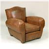 Image 2 : A PAIR OF LEATHER CLUB CHAIRS