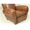 Image 3 : A PAIR OF LEATHER CLUB CHAIRS