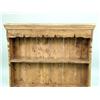 Image 2 : A CONTEMPORARY CARVED AND DISTRESSED HANGING PINE SHELF AND DRAWER UNIT