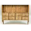 Image 3 : A CONTEMPORARY CARVED AND DISTRESSED HANGING PINE SHELF AND DRAWER UNIT