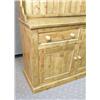 Image 2 : A MASSIVE CONTEMPORARY CARVED AND DISTRESSED TWO-PART PINE WELSH DRESSER