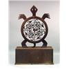 Image 1 : A LARGE WROUGHT-IRON STYLIZED NATIVE AMERICAN TORTOISE SCULPTURE BY E. M. REYNOLDS