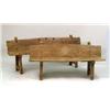 Image 1 : TWO RUSTIC NEW MEXICO-STYLE WOODEN BENCHES