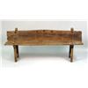 Image 2 : TWO RUSTIC NEW MEXICO-STYLE WOODEN BENCHES