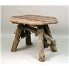 Image 1 : A RUSTIC BLEACHED DRIFTWOOD AND PINE TABLE