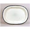 Image 2 : TWO FEATHER-EDGED FLOW BLUE IRONSTONE OVAL ROAST PLATTERS