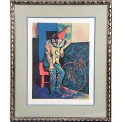 AN ALFRED KORNBERGER FRAMED SILKSCREEN