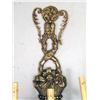 Image 3 : A PAIR OF GEORGIAN-STYLE BRONZE THREE-LIGHT SCONCES