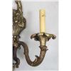 Image 6 : A PAIR OF GEORGIAN-STYLE BRONZE THREE-LIGHT SCONCES