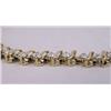 Image 3 : A 14K YELLOW GOLD AND DIAMOND "TENNIS" BRACELET